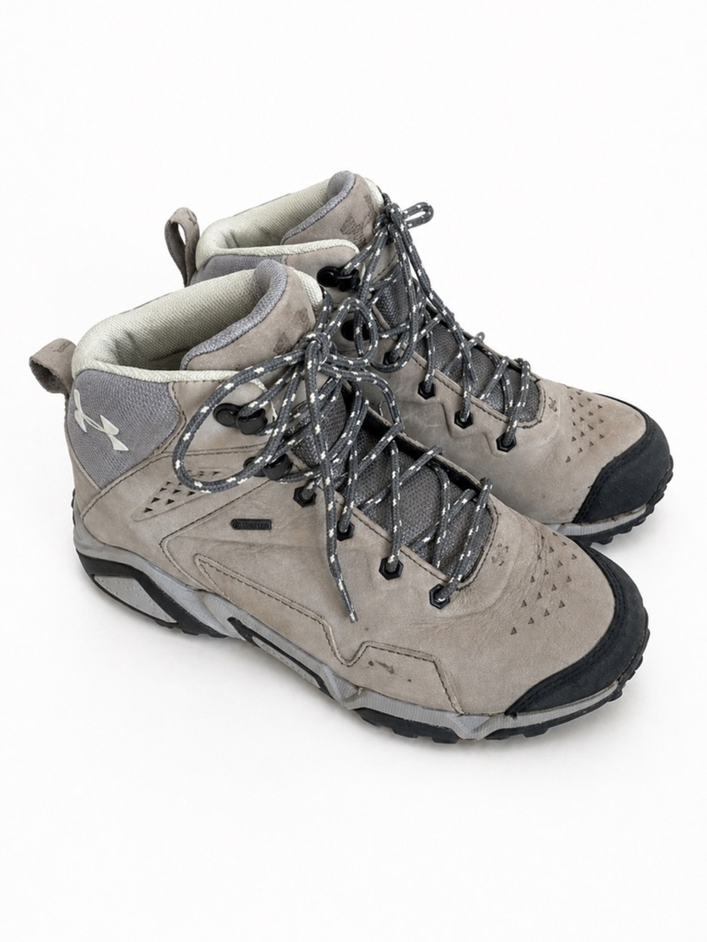 Under Armour Gore-Tex Hiking Boots Gray Waterproof Trail Shoes 6.5